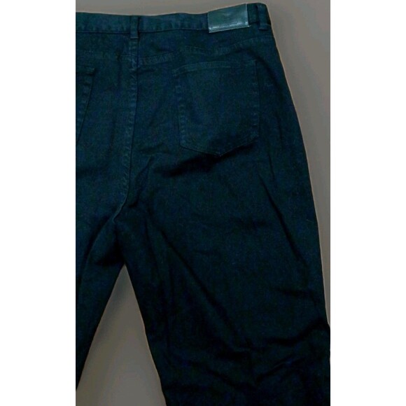 Y2K Lauren Jeans Co Ralph Lauren Black Bootcut Jeans 16 Embroidered Floral - Picture 8 of 12